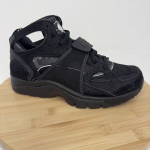 Nike Corteiz Air Trainer Huarache Onyx Shoes Mens Size 10 Black Fur FQ8793 003